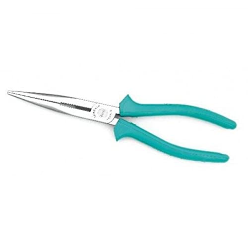 Taparia 1431-6 Flat Nose Plier, 6 Inch  High-Grade Steel Jaw  Precision Tool with Insulated PVC Handle for Wire Bending & Gripping. Electrical, Carpentary, DIY and Professional Use
