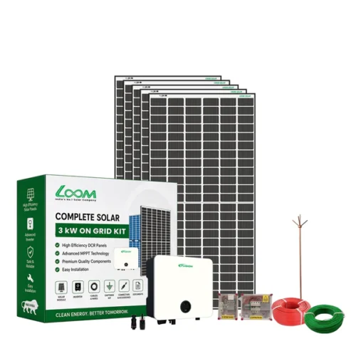 3KW On-Grid Solar System Kit – Complete Solar Solution for Homes & Small Businesses