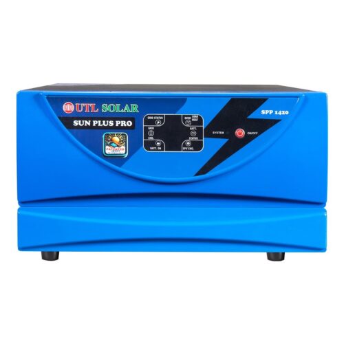 UTL Sun Plus Pro 1420 Inverter for Home, Office & Shops  MPPT Solar Inverter  Supports 1 Inverter Battery  LED Display  Easy Installation