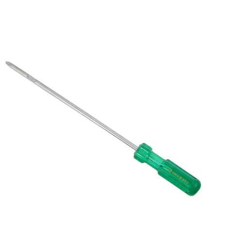Taparia 853 Two in One Screwdriver (200mm Blade, 6mm Dia, Green Handle)-Reversible Flat Head & Phillips Tip-High Grade Steel Construction-Professional Tool for Electricians, Carpenters, DIY