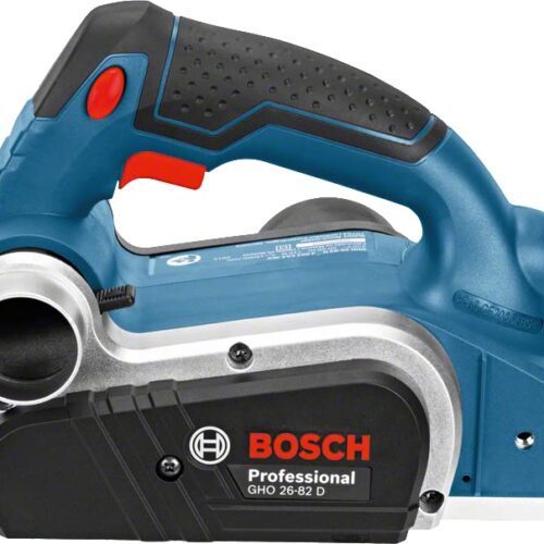 Bosch GHO 26-82 D Corded Electric Planer, 710W, 82 mm Width, 2.6 mm Depth, 18,000 rpm, V-Groove, Cutting Depth Adjustment