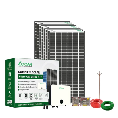 5kW On-Grid Solar System Kit with 600W TOPCon Solar Panels  Complete Rooftop Solar Package
