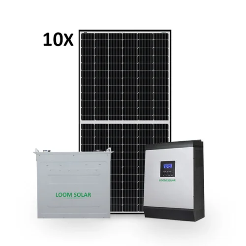 Loom Solar 5 KW Hybrid Solar system for Homes, Small office, Shops Save 30%