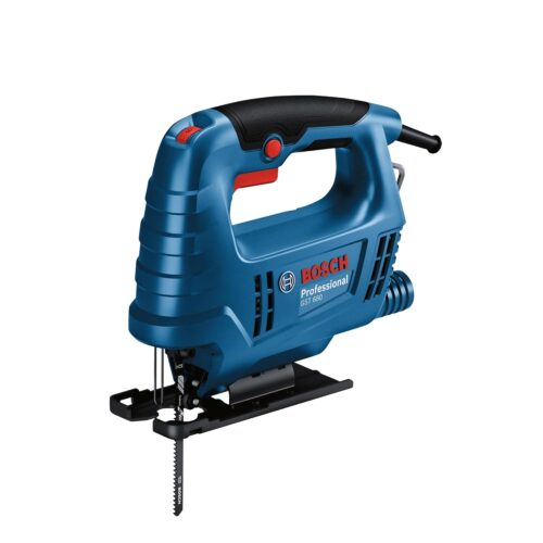 BOSCH GST 680 Corded Electric Jigsaw  500W Motor  Stroke rate at No Load- 800-3100 spm  Cutting Depth 68mm  Lightweight & Portable  1 Wood Blade & 1 Allen Key Included