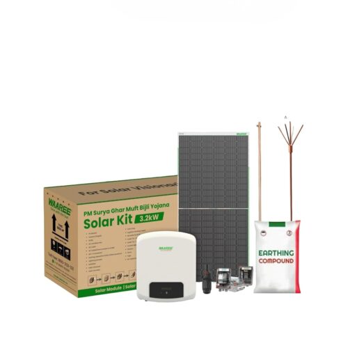 Waaree Radiance Lite 3kW On-Grid Solar Kit – 6 Modules (1-Phase)  560-580Wp Panels  Complete Rooftop Solution