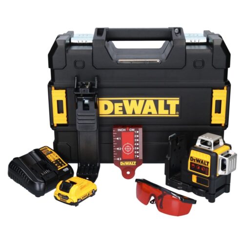 DEWALT DCE089D1R-QW Self Levelling x3 360° 1080° Cross Line Laser 10.8V (Red)