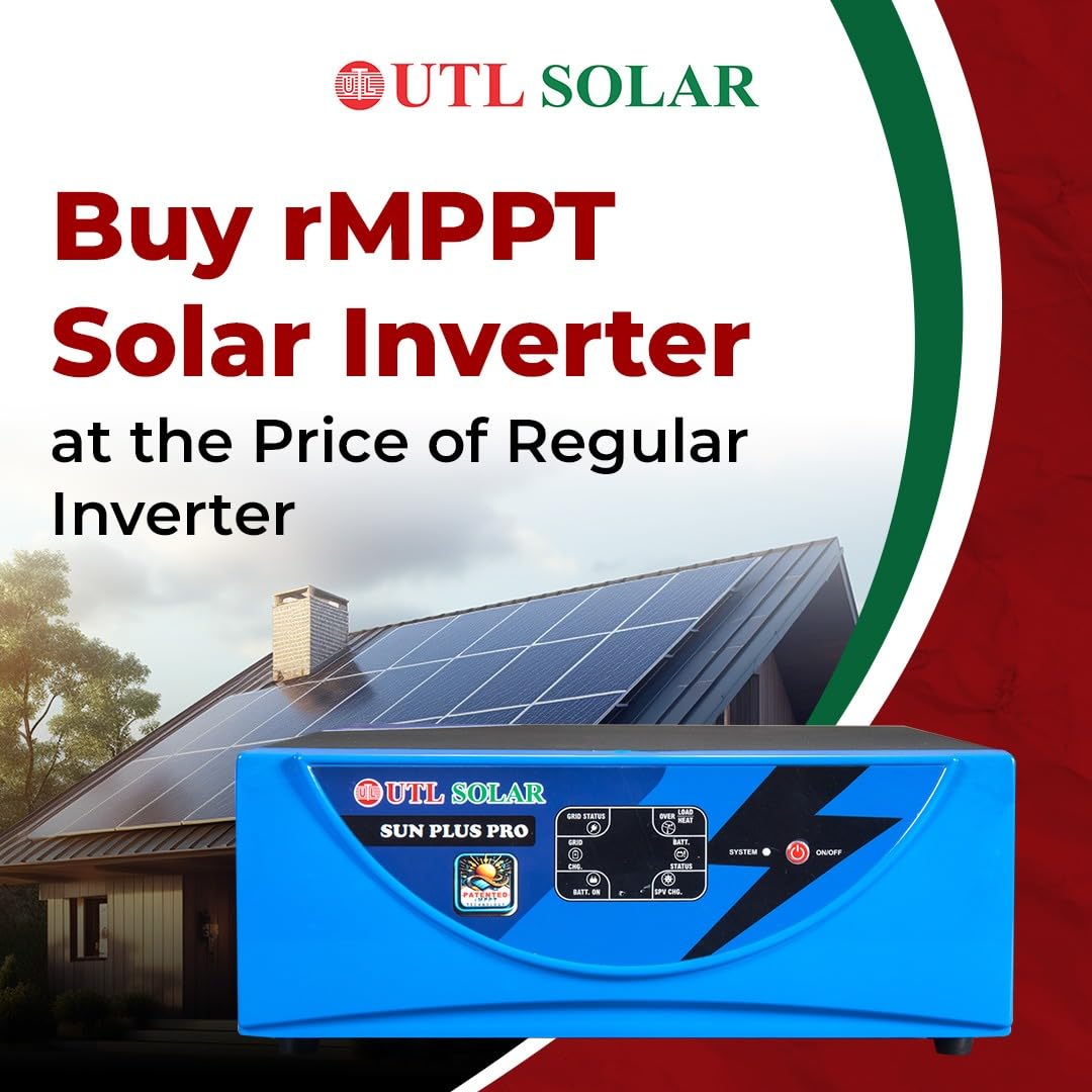UTL Sun Plus Pro 1020 Inverter for Home, Office & Shops | MPPT Solar Inverter | Supports 1 Inverter Battery | LED Display | Easy Installation - Image 4
