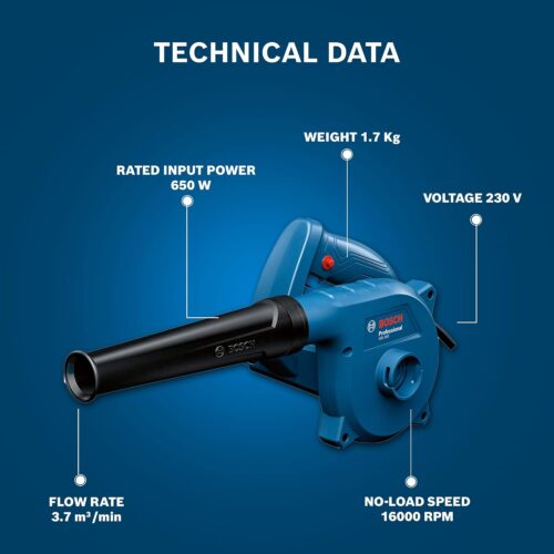 Bosch Electric Blower 650 W 16000 RPM, GBL 650