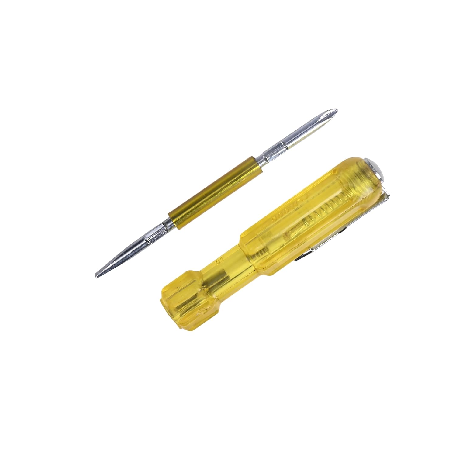 Taparia 819 Two in One Line Tester Screwdriver - Neon Voltage Tester Bright Light Indicator - Insulated Shock Proof Blade for Electricians - Pocket Clip - 65mm Flat Blade - Image 6