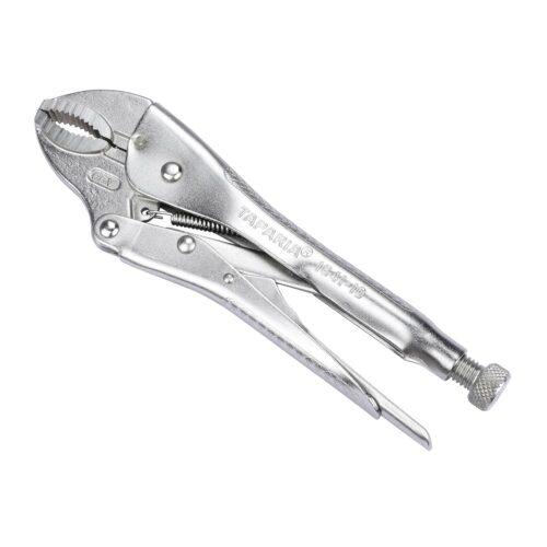 Taparia 1641-10  1641N-10 inch 250 mm Curved Jaw Locking Pliers mole Wrench Vise vice Grip, Silver