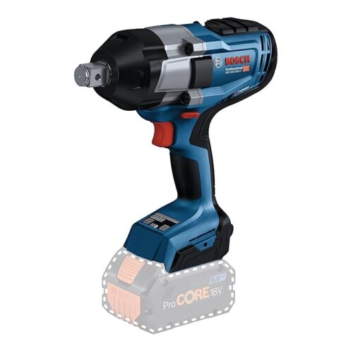 Bosch GDS 18V-1050 H Heavy Duty Cordless Impact Wrench Solo, BITURBO Brushless Motor, 1,050 Nm, M 24, 2.9 kg, Speed Selection, GDS 18V 1050 H Impact Wrench with Cardboard Box