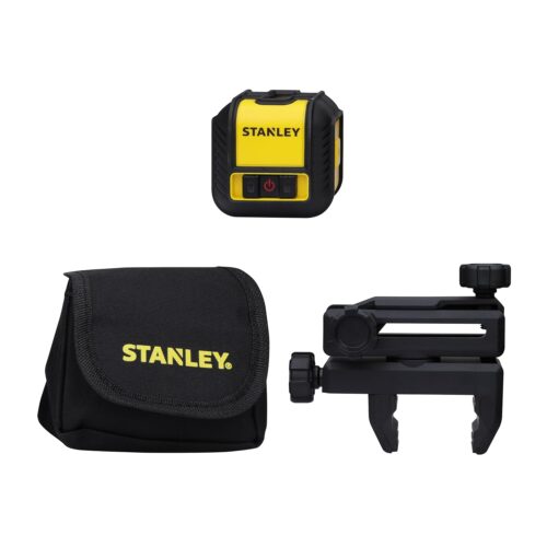 STANLEY STHT77498 CUBIX® Red Beam Cross Line Laser Level with 2AA Batteries for Home, DIY & Professional Use