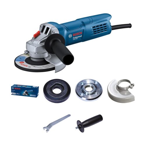 BOSCH Professional GWS 800 Angle Grinder  800W Power  No-load Speed of 11000 RPM  Versatile Cutting and Grinding Tool  M10 Grinding Spindle Thread  100 mm Disc