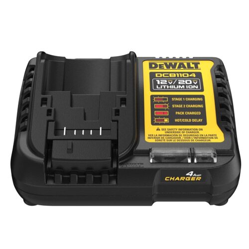 DEWALT 12V MAX20V MAX Lithium Ion Battery Charger, 4 Amp, Waterproof (DCB1104-B1)