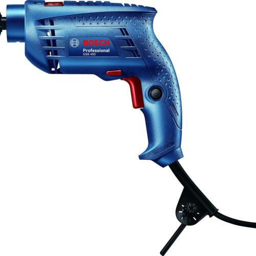 BOSCH GSB 450 Professional Impact Drill, 500W Motor, Compact & Lightweight (1.5kg), Ideal for Overhead & Tight Spaces, Powerful Performance, 6 Months Warranty