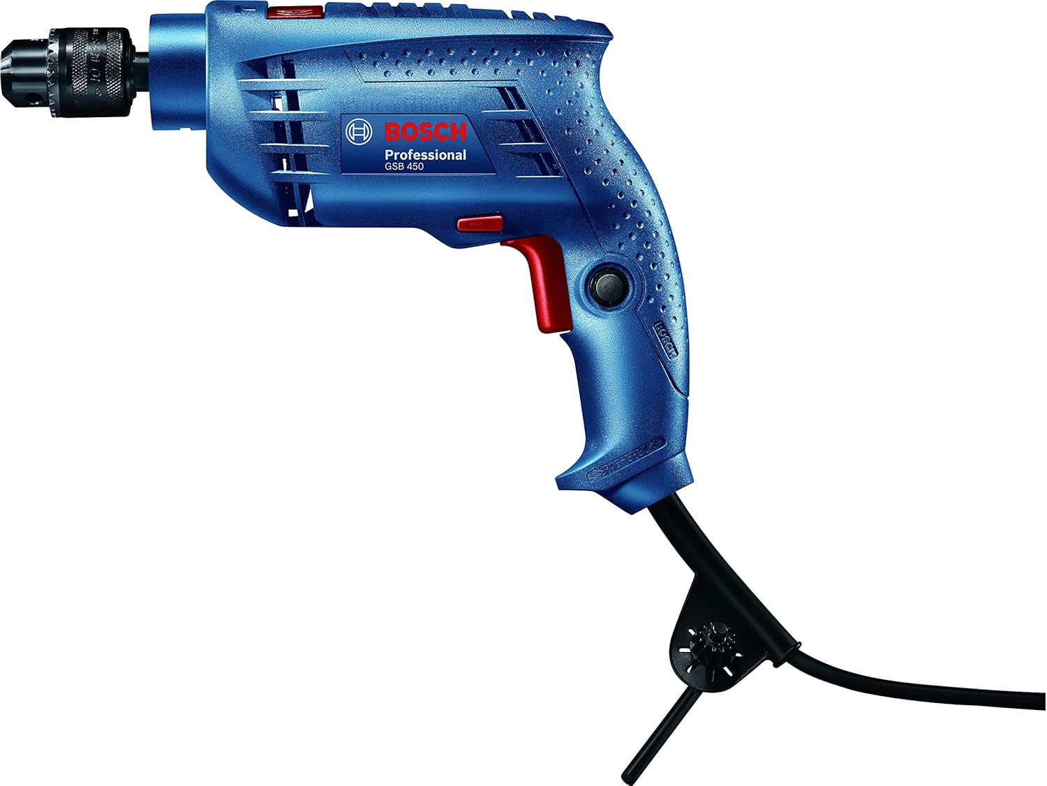 BOSCH GSB 450 Professional Impact Drill, 500W Motor, Compact & Lightweight (1.5kg), Ideal for Overhead & Tight Spaces, Powerful Performance, 6 Months Warranty