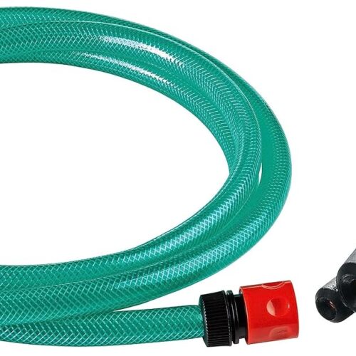 Bosch F016800579 3-in-1 Nozzle for AQT Pressure Washer (Black) & Bosch F016800421 Self Priming Suction Hose
