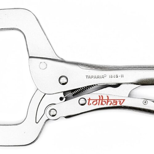 Taparia 1645, 11 inch, 280 mm Locking Pliers Clamp with Swivel Pads visevice grip – Pack of 1