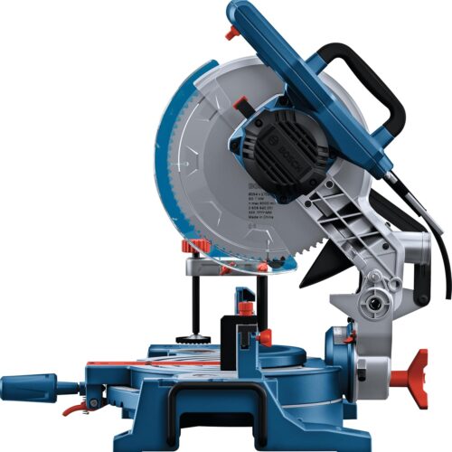 BOSCH GCM 254 Mitre Saw for Wood & Aluminium  1750W  254mm (10 inch) Blade  5000 RPM  Direct Laser Guide  for Accurate Angle Cutting  Professional Grade