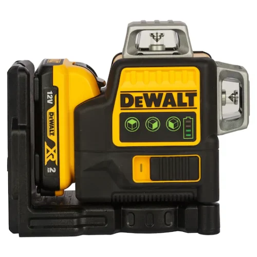 DEWALT DCE089D1G-QW 12V XR® 3 x 360° Cross Line Green Beam Laser – 1 x 2Ah
