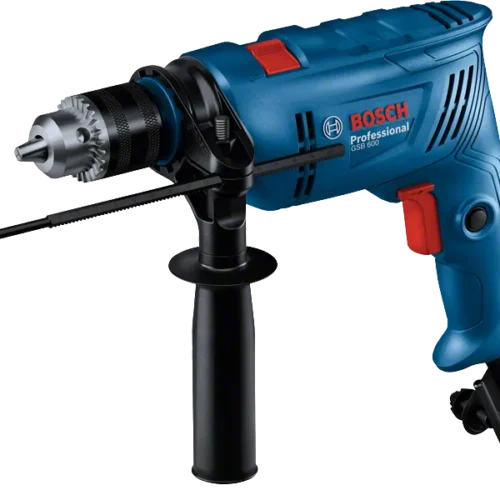 Bosch GSB 600 Corded Electric Impact Drill, 600 W, 13 mm, 1.7 Kg, 3, 000 rpm, 1.4 Nm, Variable Speed