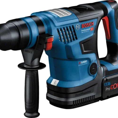 BOSCH GBH 18V-34CF Cordless Rotary Hammer with SDS Plus | 500 RPM Biturbo Brushless Motor | LED light | 5.8J Impact Energy | Impact Rate 0-2900 BPM | Battery & Charger Not included | 1 Yr Warranty